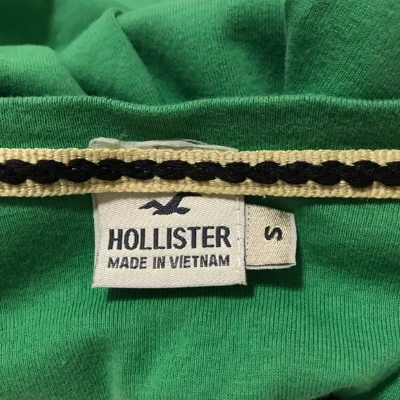 Hollister Girls S Green V-neckline Long Sleeves Pullover Top Blouse - Picture 6 of 14